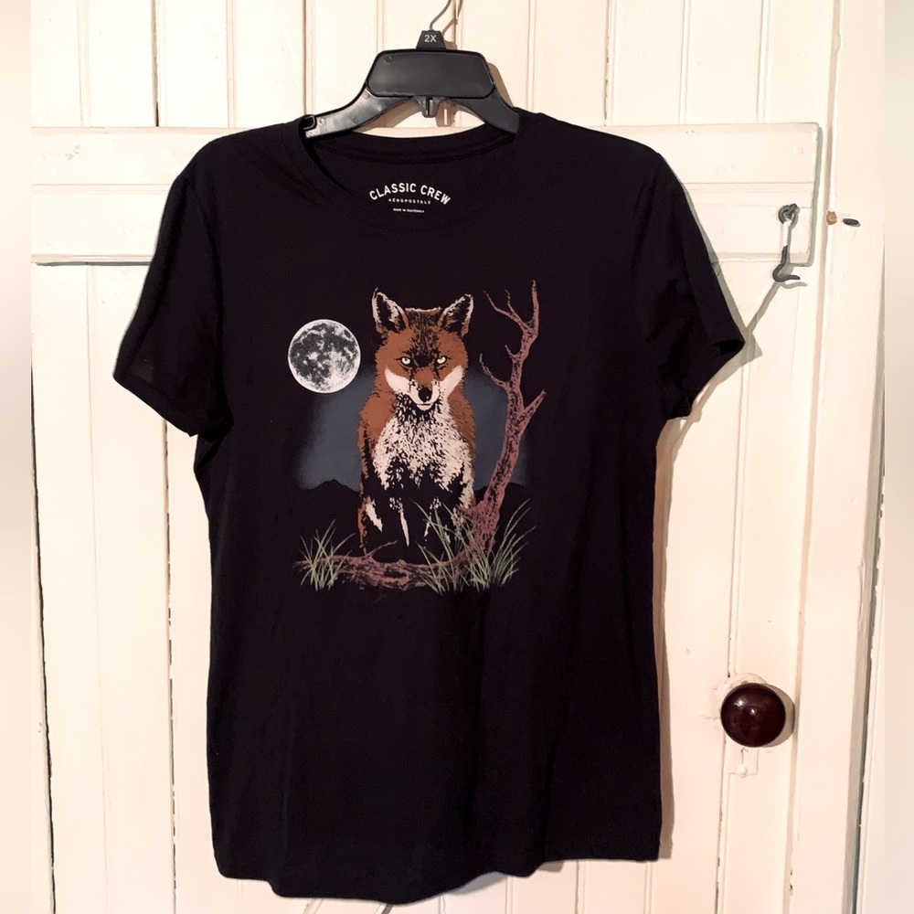Aeropostale Jet Black Crew Neck Tee